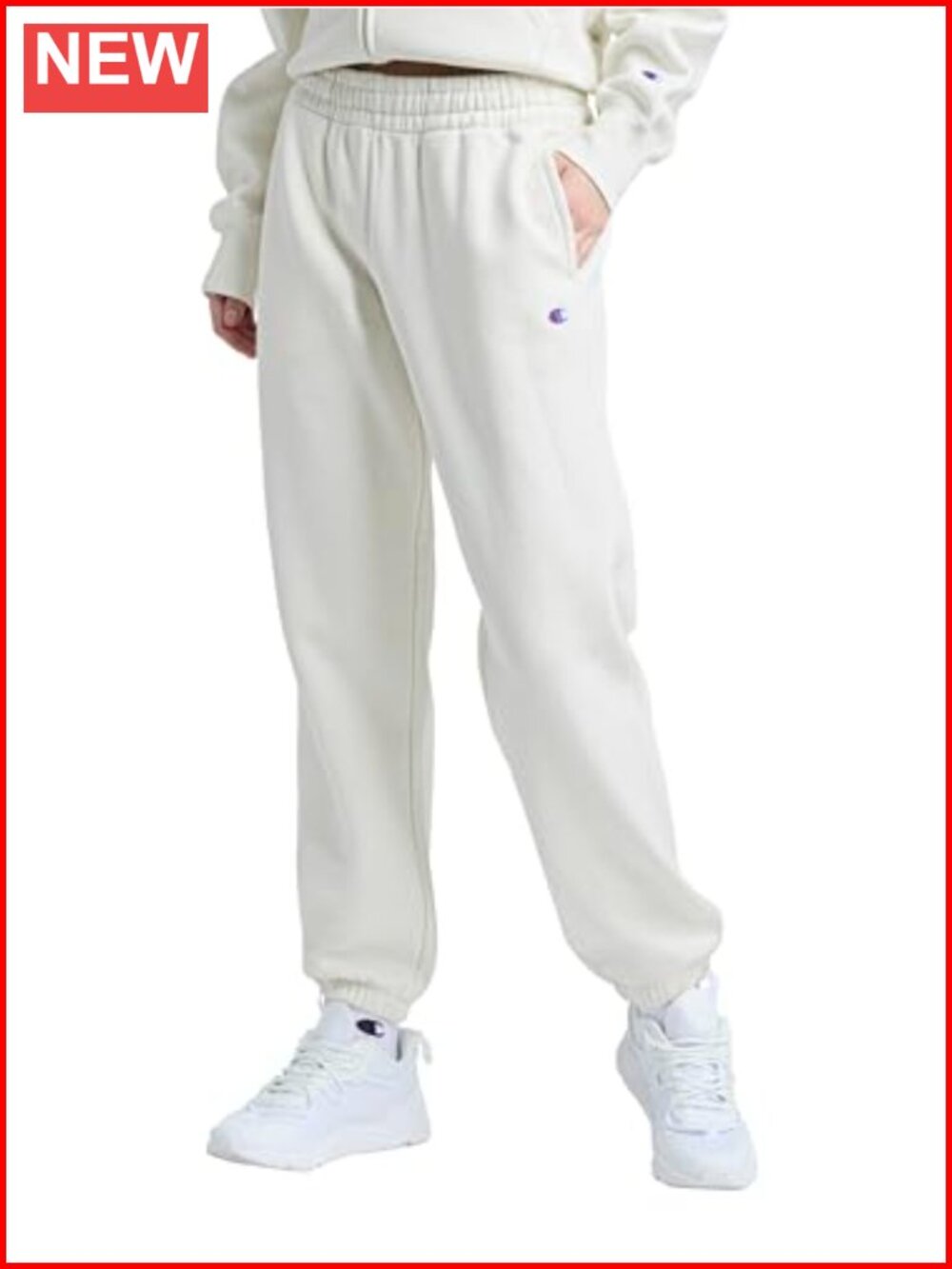 Champion Powerblend Oversized Midweight Fleece Sweatpants Drawstring Cuffed